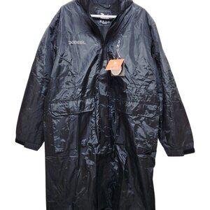 Rodeel Waterproof Windproof Men's Resisting Fishing Raincoat Jacket Size L Black